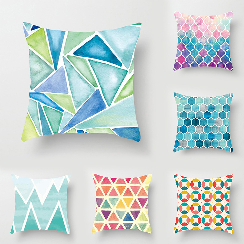  ̴ϸ м ġ    Ŀ  Ŀ  Ȩ  K63/Nordic minimalist fashion geometry Design Decorative Cushion Covers Pillow Cover Sofa Home Decor K63